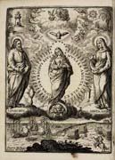 Tavola tratta da: Diego Jarava del Castillo, Triunfos gozosos de Maria sacratissima, concebida, santa, pura, limpia y sin mancha de pecado original &hellip; Madrid, 1660
