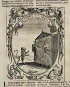 Tavola tratta da: Diego de Saavedra Fajardo, Obras&hellip; en dos tomos diuididas, el primero contiene I. Idea de un principe politico christiano&hellip; Anversa, 1678-1681